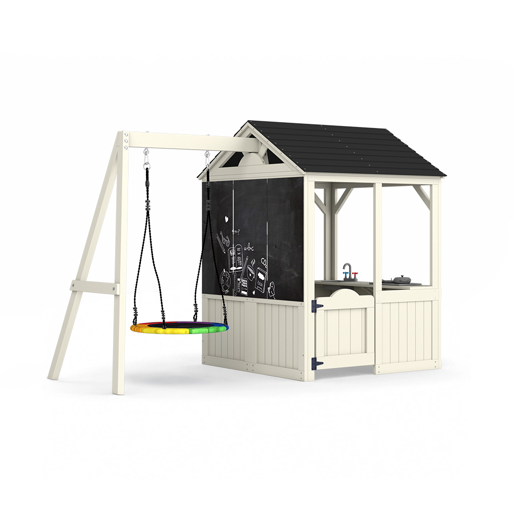 Kids Outdoor House With Kitchen - Bahçe Binaları Mobilyaları Çocuk Oyun Evi