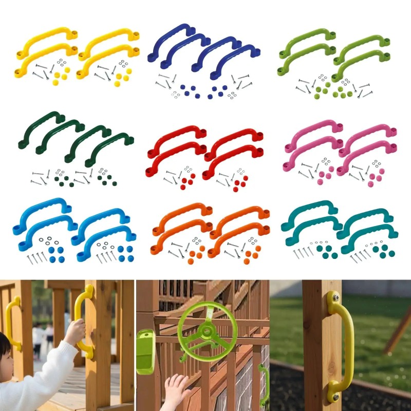 Kids Outdoor Climbing Frame - 4 Parçalı Tırmanma Çerçevesi Tutacakları Çocuk