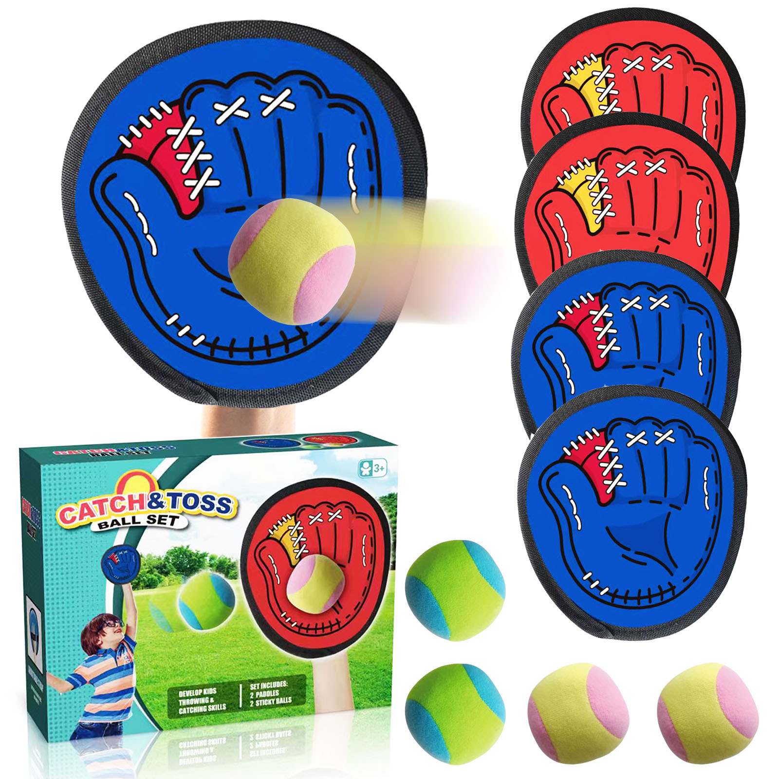 Kids Outdoor Dome - 4 Takım Çocuklar Enayi Yapışkan Top