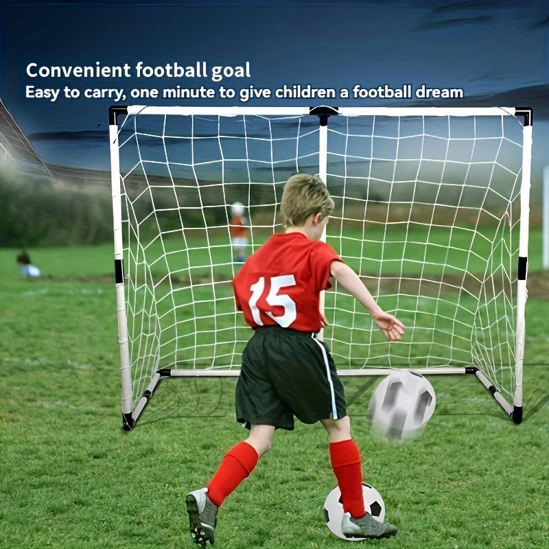 Kids Outdoor Climbing Frame - Taşınabilir Katlanır Futbol Gol Ağı Seti