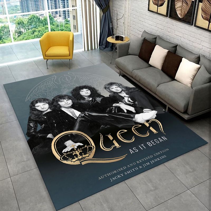 Q Kids Outdoor - Retro Q-Queen Band Kaymaz Alan Halısı