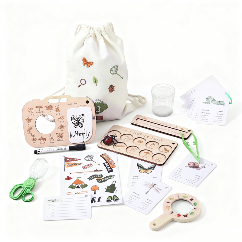 Kids Outdoor Explorer Set - Çocuk Montessori Oyuncakları Bebek Açık Hava