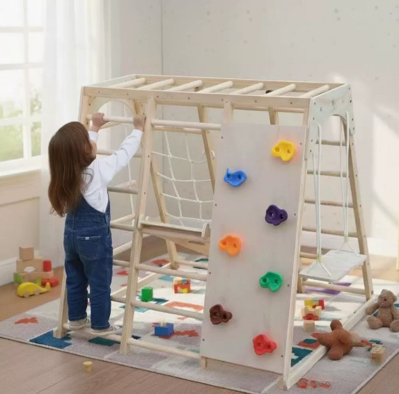 Ahşap tırmanma çerçevesi, salı - Kids Outdoor Climbing Frame incelemesi ve fiyatı