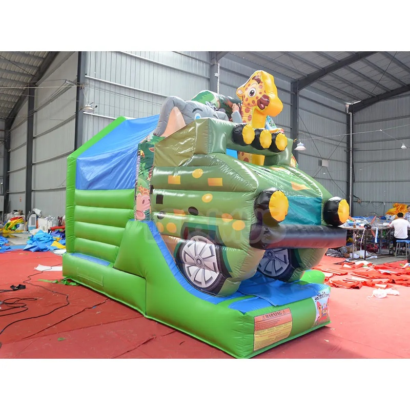 Safari Jeep Temalı Şişme Oyun  - Kids Outdoor Zoo incelemesi ve fiyatı