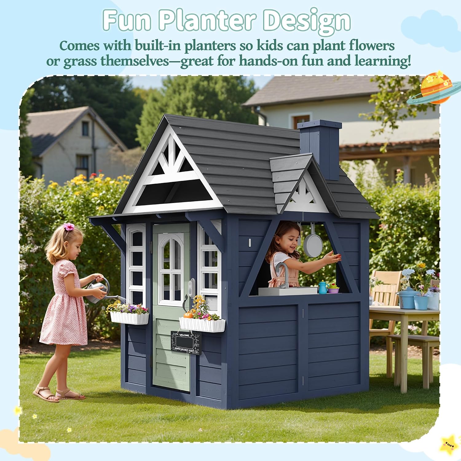 Açık Hava Çocuk Oyun Evi, Mode - Kids Outdoor House With Kitchen incelemesi ve fiyatı