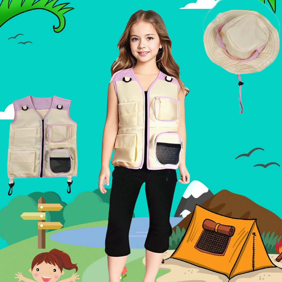 Çocuk Explorer yelek şapka tak - Kids Outdoor Explorer Set incelemesi ve fiyatı