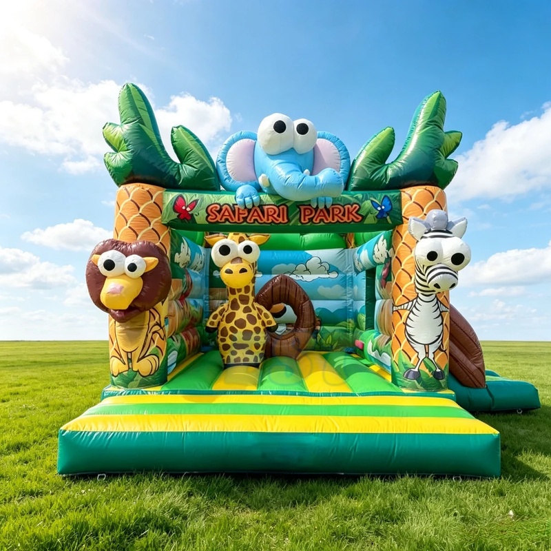 Orman Temalı Ticari Şişme Oyun - Kids Outdoor Zoo incelemesi ve fiyatı