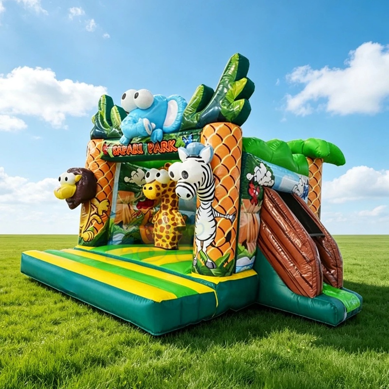 Orman Temalı Ticari Şişme Oyun - Kids Outdoor Zoo incelemesi ve fiyatı