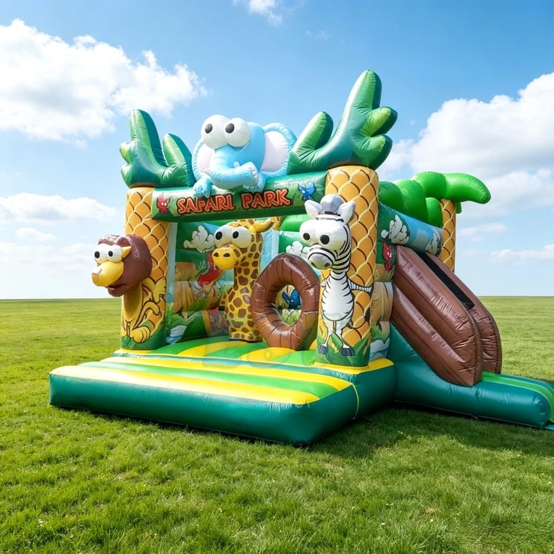 Orman Temalı Ticari Şişme Oyun - Kids Outdoor Zoo incelemesi ve fiyatı