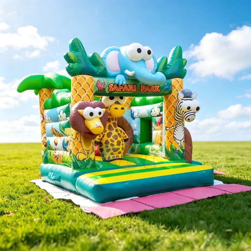 Orman Temalı Ticari Şişme Oyun - Kids Outdoor Zoo incelemesi ve fiyatı