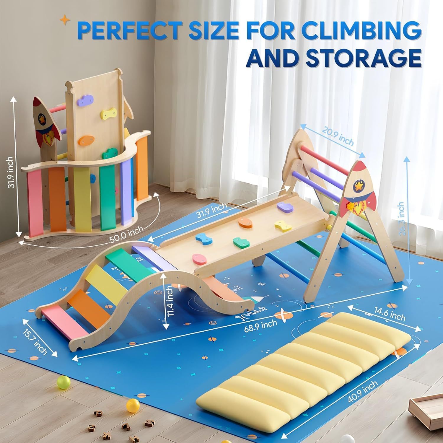 Çocuklar için Çok Yönlü Ahşap  - Kids Outdoor Climbing Frame incelemesi ve fiyatı